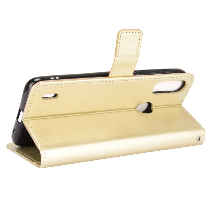 For Motorola Moto E7 Power Retro Crazy Horse Texture Horizontal Flip Leather Case with Holder & Card Slots & Lanyard