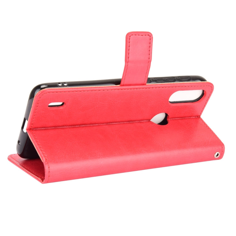 For Motorola Moto E7 Power Retro Crazy Horse Texture Horizontal Flip Leather Case with Holder & Card Slots & Lanyard