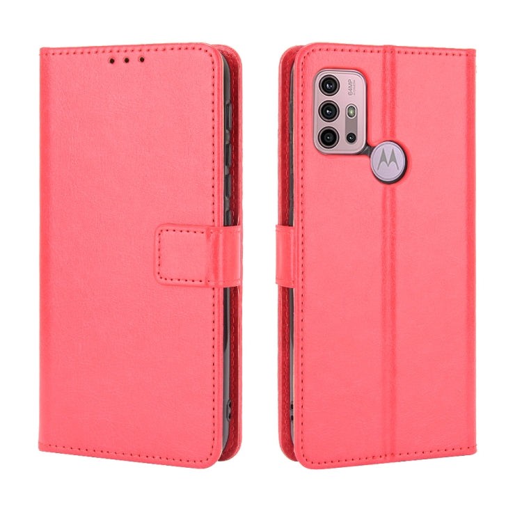 For Motorola Moto G30 Retro Crazy Horse Texture Horizontal Flip Leather Case with Holder & Card Slots & Lanyard