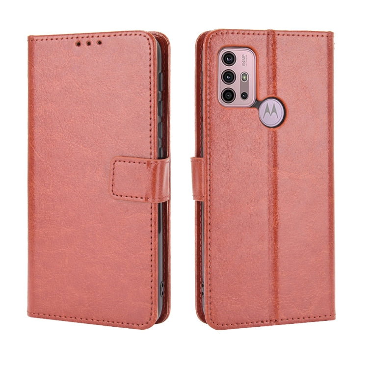 For Motorola Moto G30 Retro Crazy Horse Texture Horizontal Flip Leather Case with Holder & Card Slots & Lanyard