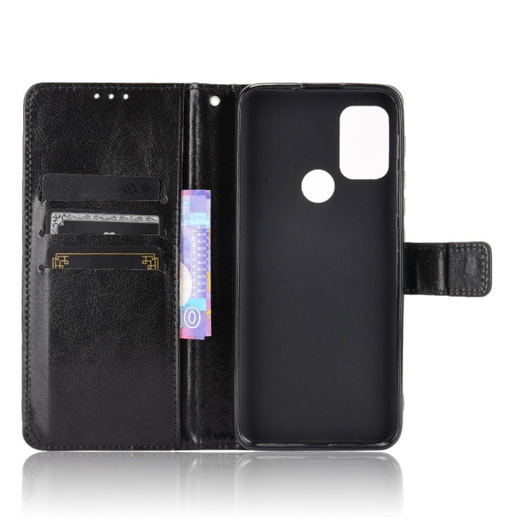 For Motorola Moto G30 Retro Crazy Horse Texture Horizontal Flip Leather Case with Holder & Card Slots & Lanyard