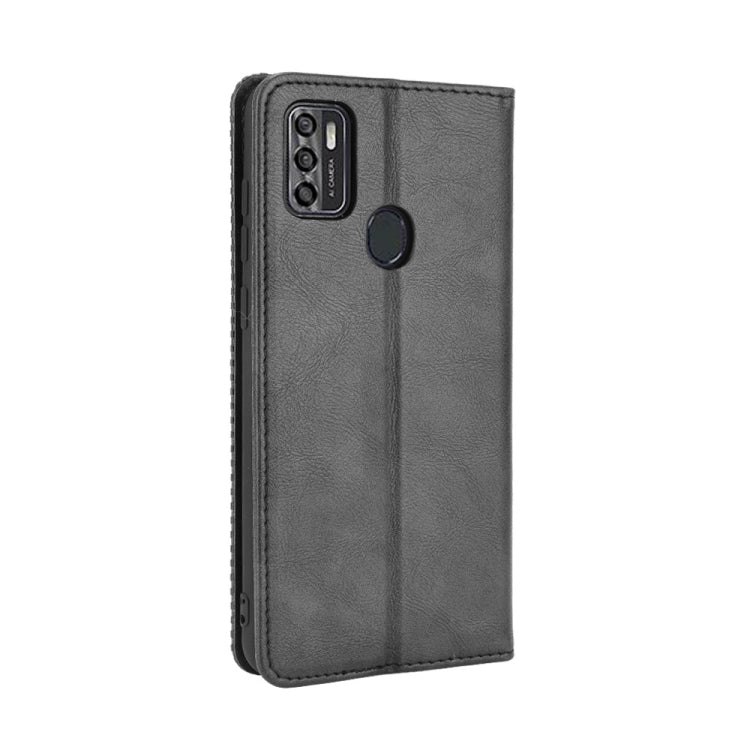 For ZTE Blade A7s 2020 Magnetic Buckle Retro Crazy Horse Texture Horizontal Flip Leather Case with Holder & Card Slots & Photo Frame