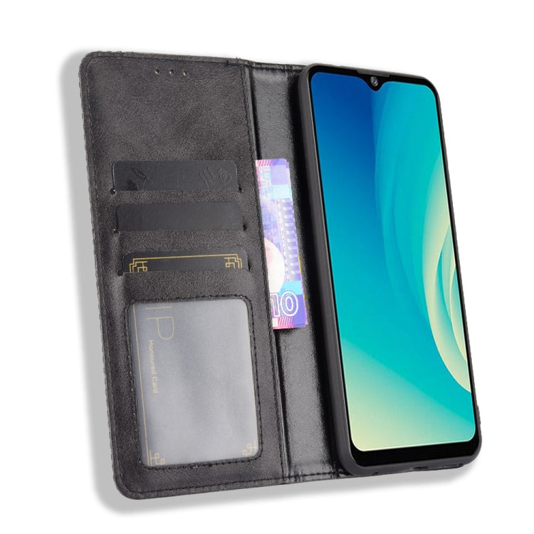 For ZTE Blade A7s 2020 Magnetic Buckle Retro Crazy Horse Texture Horizontal Flip Leather Case with Holder & Card Slots & Photo Frame