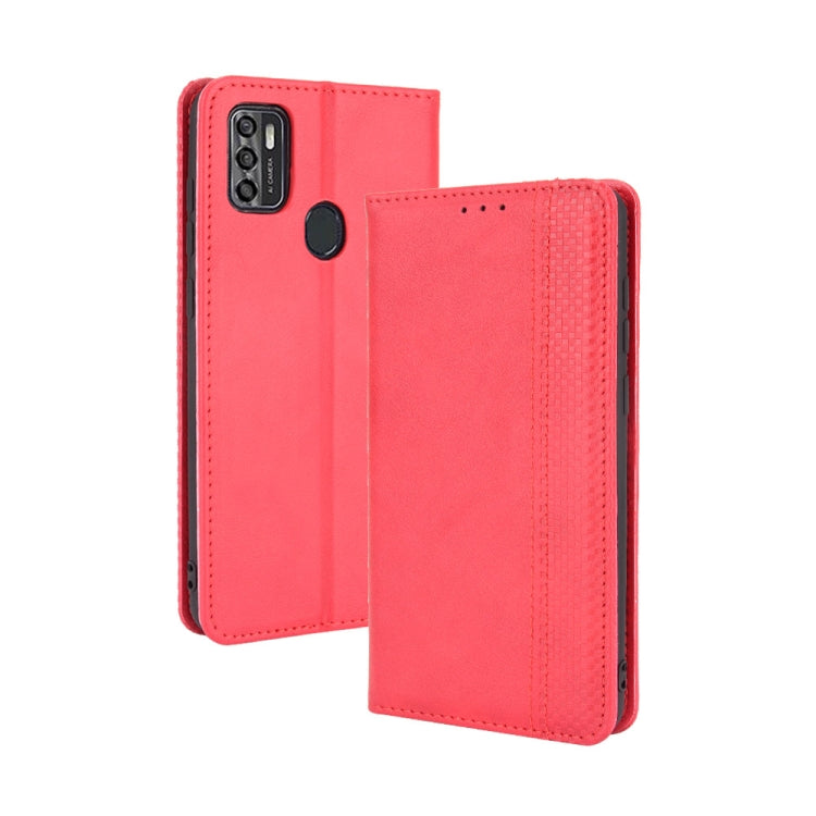 For ZTE Blade A7s 2020 Magnetic Buckle Retro Crazy Horse Texture Horizontal Flip Leather Case with Holder & Card Slots & Photo Frame