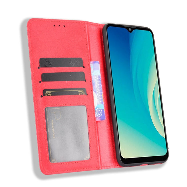 For ZTE Blade A7s 2020 Magnetic Buckle Retro Crazy Horse Texture Horizontal Flip Leather Case with Holder & Card Slots & Photo Frame