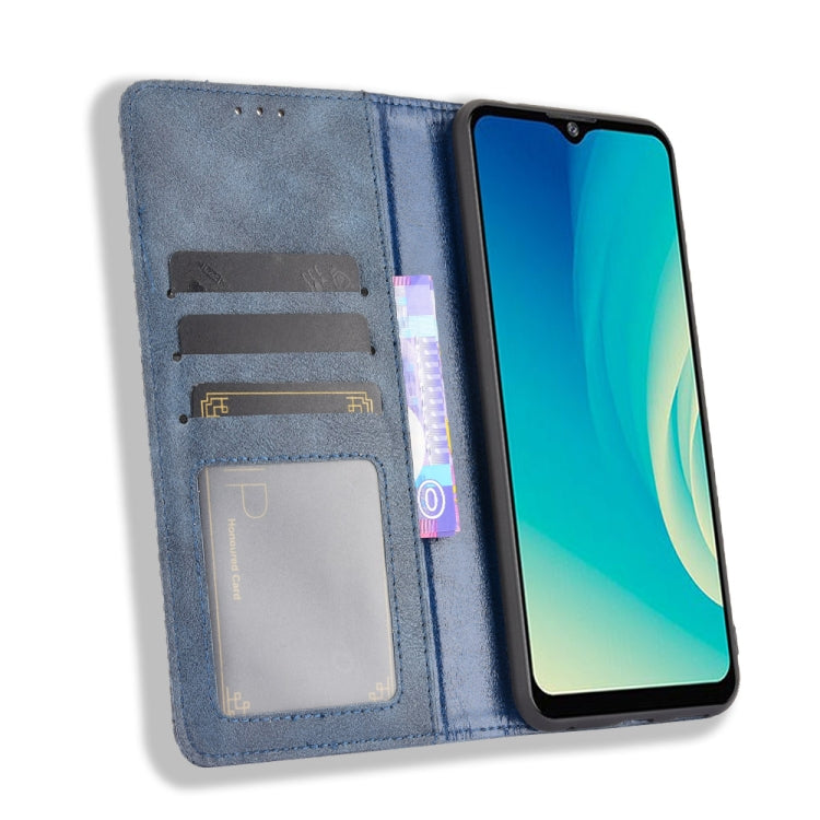 For ZTE Blade A7s 2020 Magnetic Buckle Retro Crazy Horse Texture Horizontal Flip Leather Case with Holder & Card Slots & Photo Frame
