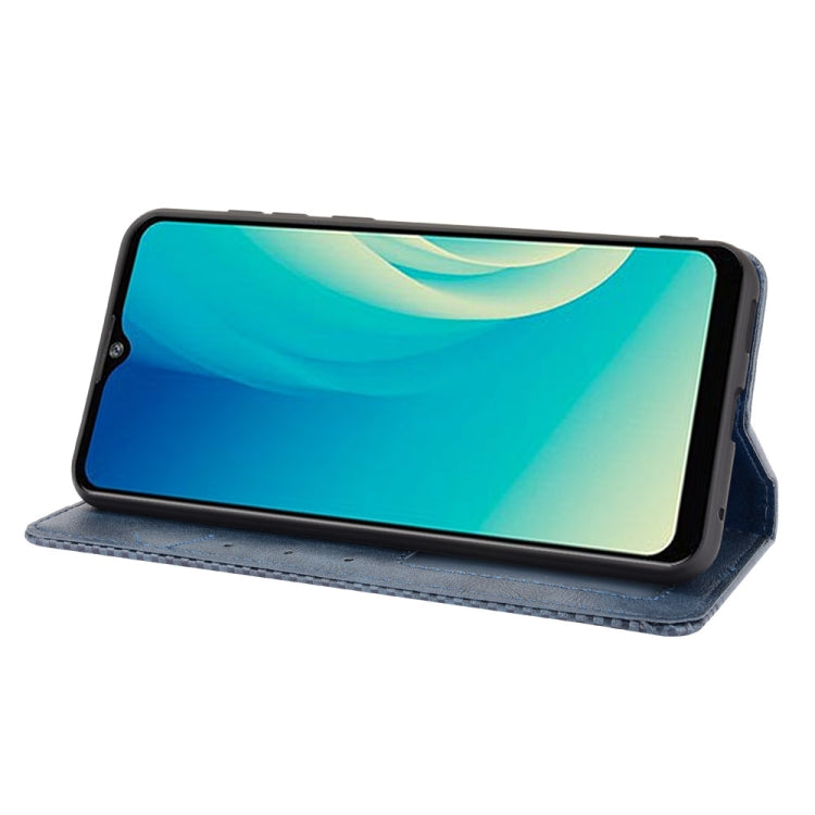 For ZTE Blade A7s 2020 Magnetic Buckle Retro Crazy Horse Texture Horizontal Flip Leather Case with Holder & Card Slots & Photo Frame