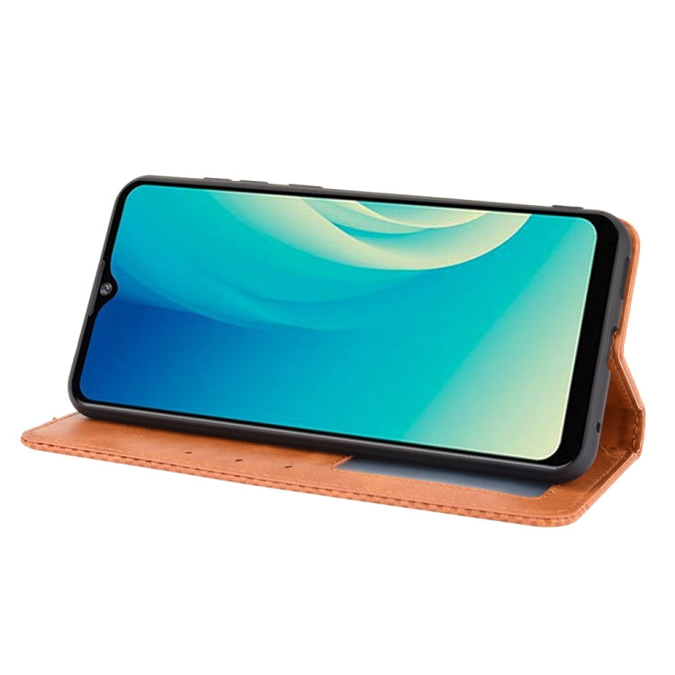 For ZTE Blade A7s 2020 Magnetic Buckle Retro Crazy Horse Texture Horizontal Flip Leather Case with Holder & Card Slots & Photo Frame