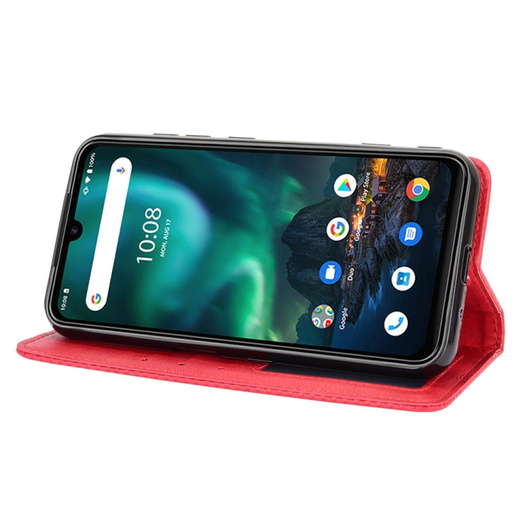 For UMIDIGI Bison Magnetic Buckle Retro Crazy Horse Texture Horizontal Flip Leather Case with Holder & Card Slots & Photo Frame