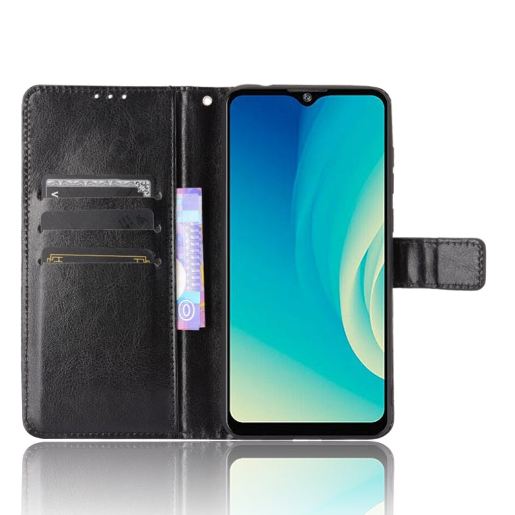 For ZTE Blade A7s 2020 Retro Crazy Horse Texture Horizontal Flip Leather Case with Holder & Card Slots & Lanyard