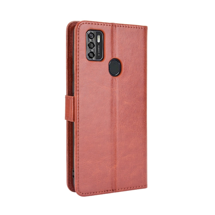 For ZTE Blade A7s 2020 Retro Crazy Horse Texture Horizontal Flip Leather Case with Holder & Card Slots & Lanyard