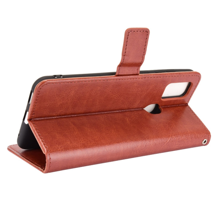 For ZTE Blade A7s 2020 Retro Crazy Horse Texture Horizontal Flip Leather Case with Holder & Card Slots & Lanyard