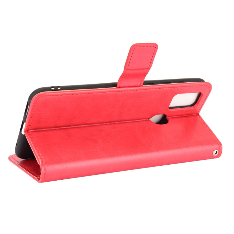 For ZTE Blade A7s 2020 Retro Crazy Horse Texture Horizontal Flip Leather Case with Holder & Card Slots & Lanyard