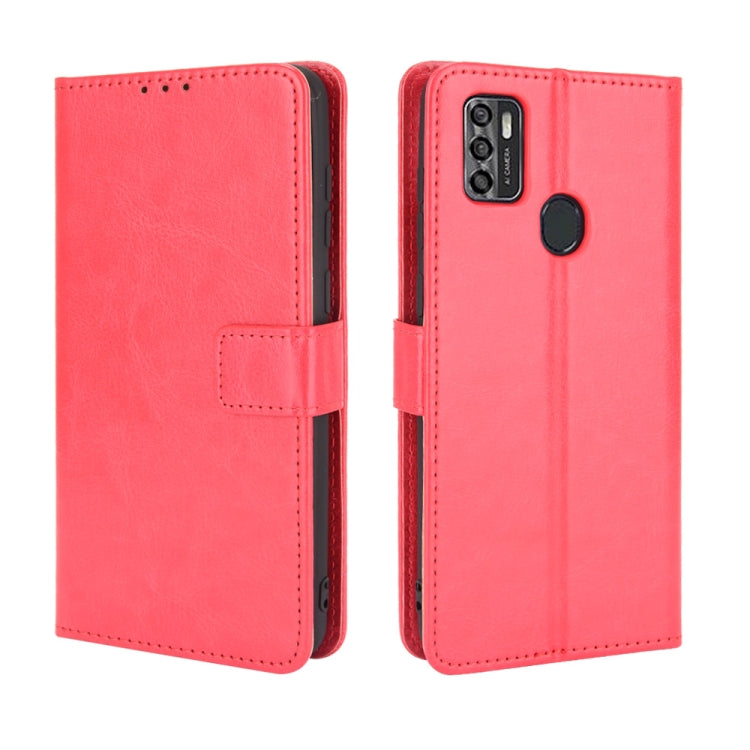 For ZTE Blade A7s 2020 Retro Crazy Horse Texture Horizontal Flip Leather Case with Holder & Card Slots & Lanyard