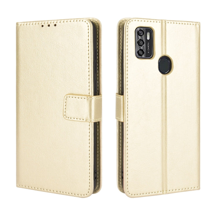 For ZTE Blade A7s 2020 Retro Crazy Horse Texture Horizontal Flip Leather Case with Holder & Card Slots & Lanyard