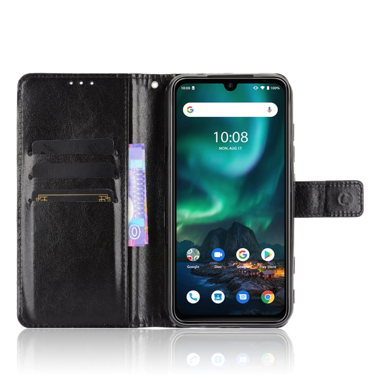 For UMIDIGI Bison Retro Crazy Horse Texture Horizontal Flip Leather Case with Holder & Card Slots & Lanyard