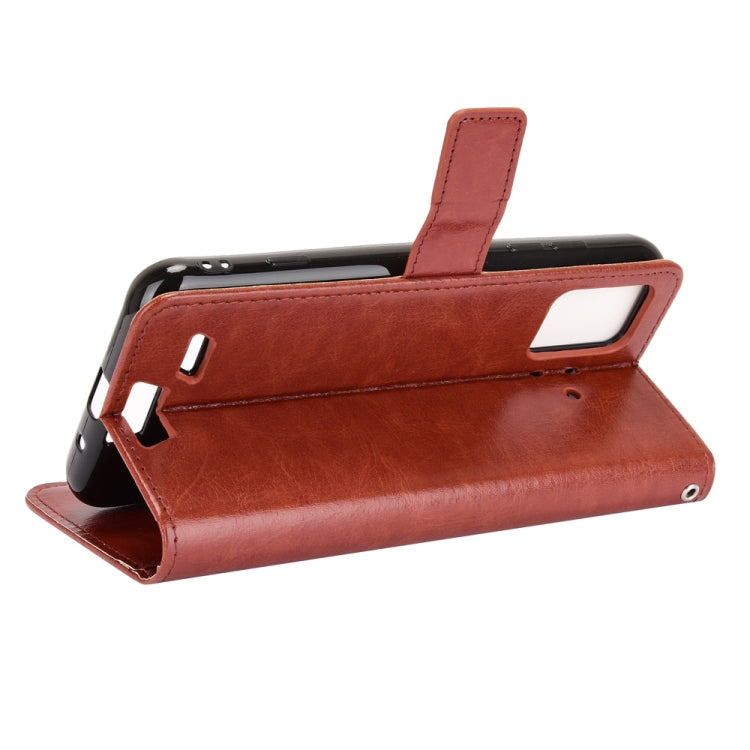 For UMIDIGI Bison Retro Crazy Horse Texture Horizontal Flip Leather Case with Holder & Card Slots & Lanyard