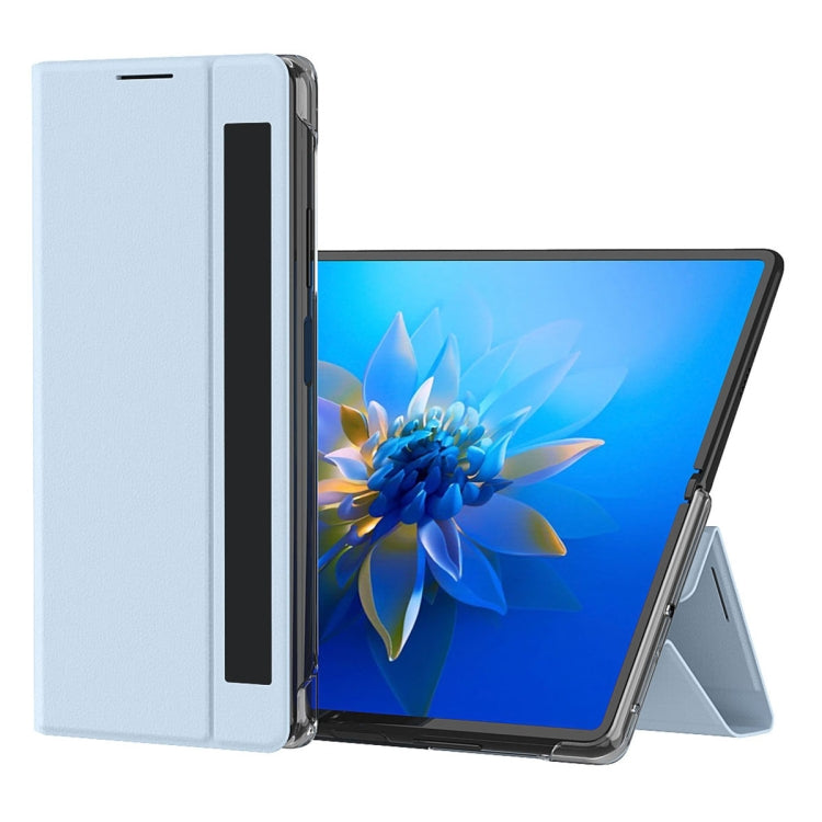 For Huawei Mate X2 Side Window Display Comes with Hibernation / Bracket Function Litchi Texture Without Flip To Answer The Phone Case