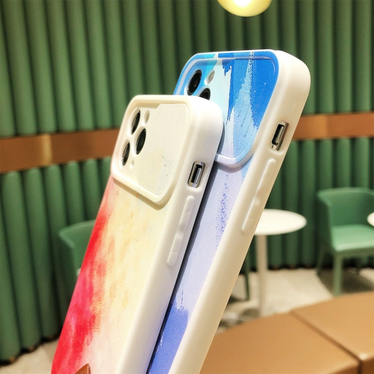 For iPhone 11 Pro Gradient Color Sliding Lens Cover Design Shockproof Protective Case