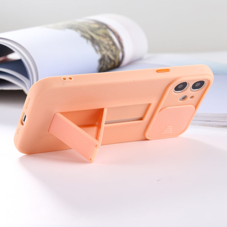 For iPhone 12 Pro Sliding Lens Cover Design Protective Case with Invisible Holder