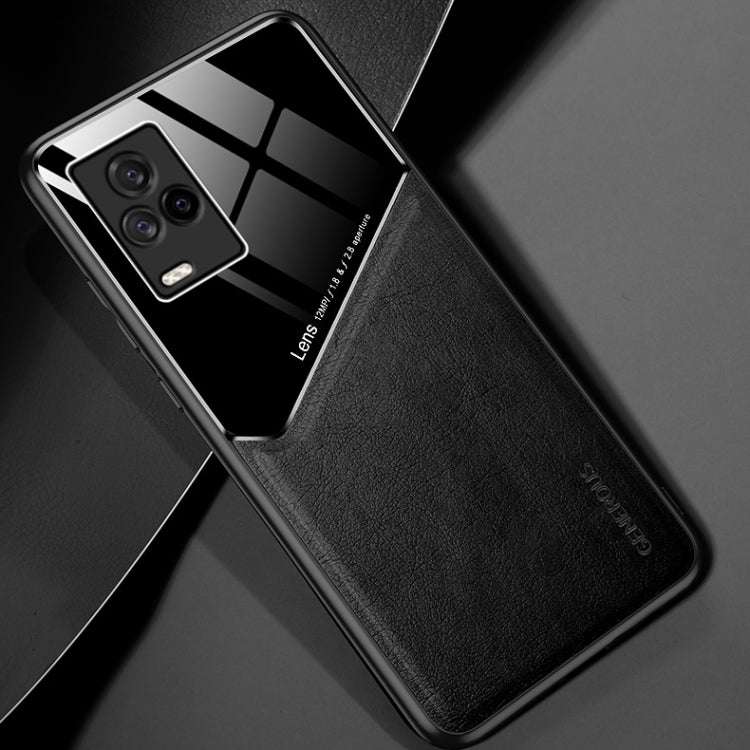 For vivo iQOO 7 All-inclusive Leather + Organic Glass Protective Case with Metal Iron Sheet