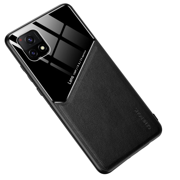 For vivo Y52s 5G All-inclusive Leather + Organic Glass Protective Case with Metal Iron Sheet