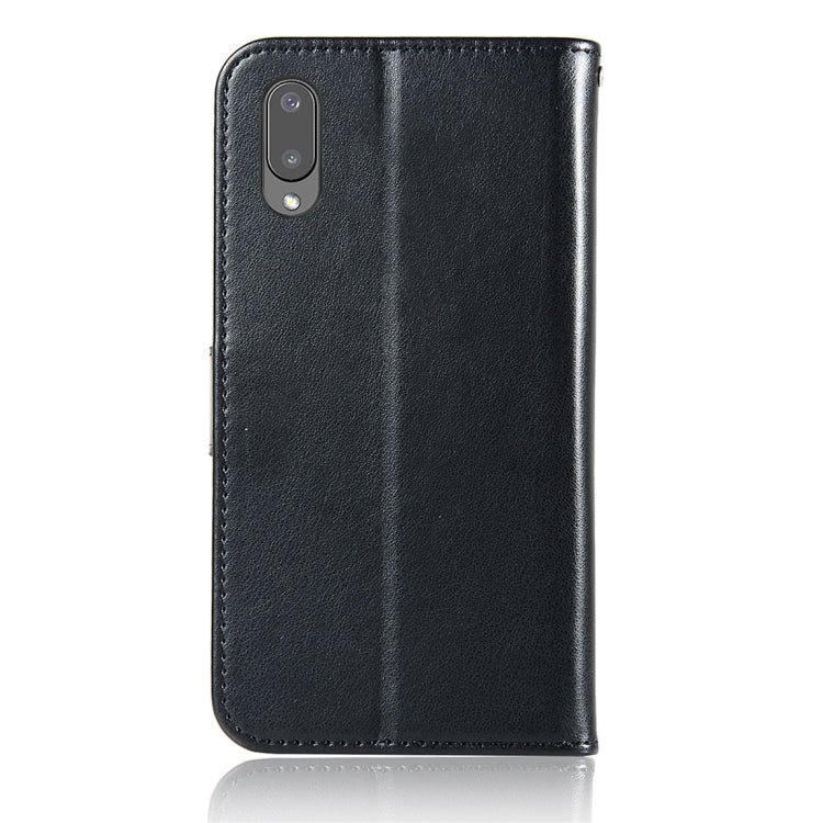 For Samsung Galaxy A02 (EU Version) Wind Chime Owl Embossing Pattern Horizontal Flip Leather Case with Holder & Card Slots & Wallet