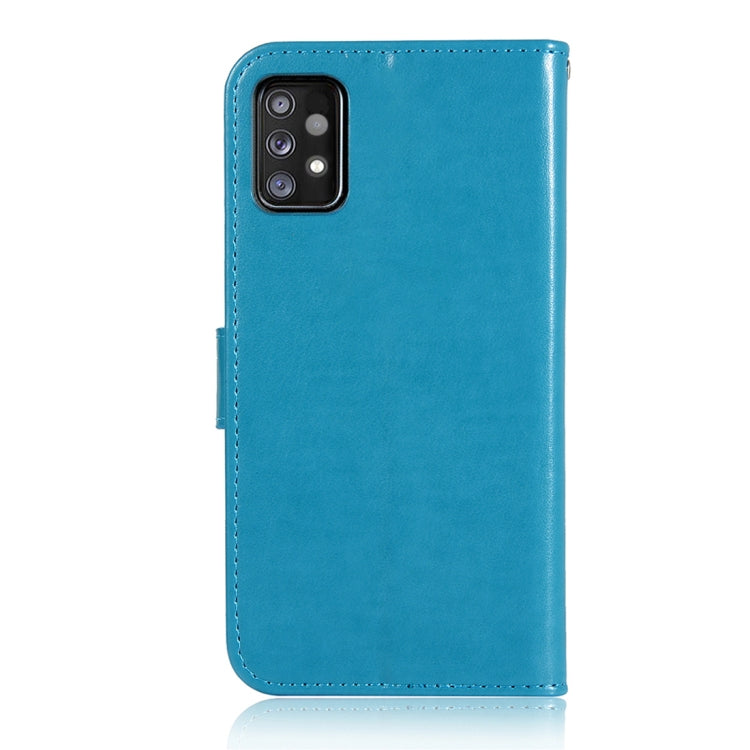 For Samsung Galaxy A52 5G / 4G Wind Chime Owl Embossing Pattern Horizontal Flip Leather Case with Holder & Card Slots & Wallet
