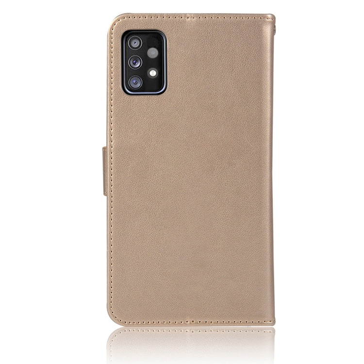 For Samsung Galaxy A52 5G / 4G Wind Chime Owl Embossing Pattern Horizontal Flip Leather Case with Holder & Card Slots & Wallet