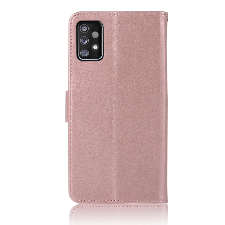 For Samsung Galaxy A52 5G / 4G Wind Chime Owl Embossing Pattern Horizontal Flip Leather Case with Holder & Card Slots & Wallet