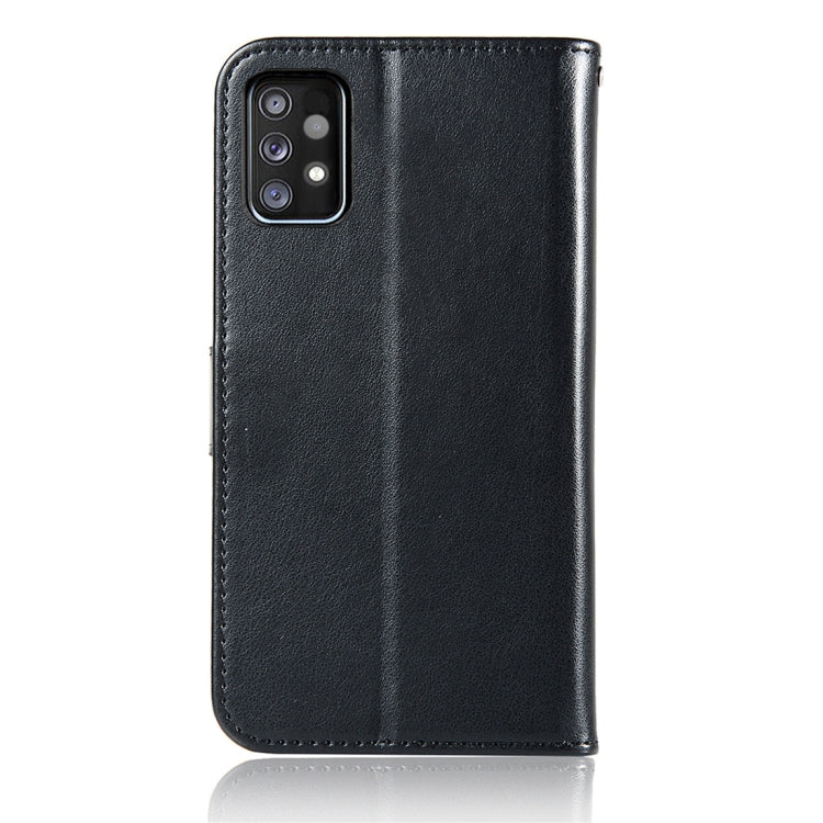 For Samsung Galaxy A72 5G / 4G Wind Chime Owl Embossing Pattern Horizontal Flip Leather Case with Holder & Card Slots & Wallet