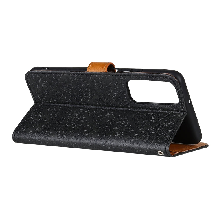 For Xiaomi Redmi Note 10 Pro European Floral Embossed Copper Buckle Horizontal Flip PU Leather Case with Holder & Card Slots & Wallet & Photo Frame