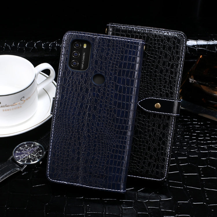 For Blackview A70 idewei Crocodile Texture Horizontal Flip Leather Case with Holder & Card Slots & Wallet