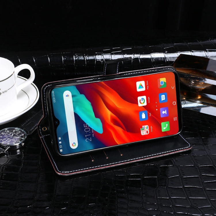 For Blackview A80 Plus idewei Crocodile Texture Horizontal Flip Leather Case with Holder & Card Slots & Wallet