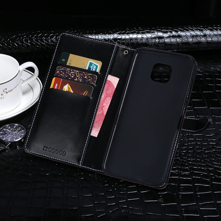 For Motorola Moto G Power (2021) idewei Crocodile Texture Horizontal Flip Leather Case with Holder & Card Slots & Wallet