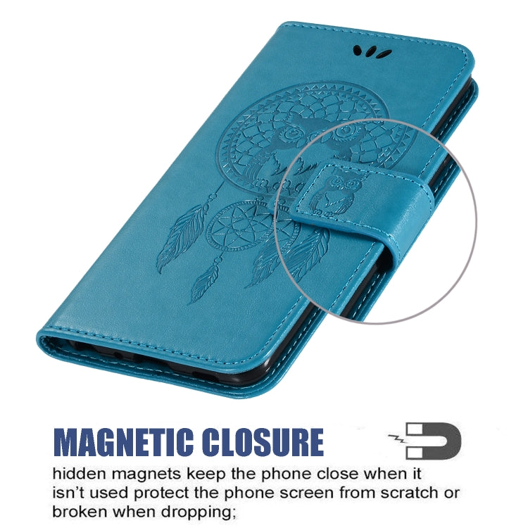 For vivo Y11s Wind Chime Owl Embossing Pattern Horizontal Flip Leather Case with Holder & Card Slots & Wallet