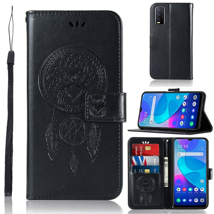 For vivo Y20s Wind Chime Owl Embossing Pattern Horizontal Flip Leather Case with Holder & Card Slots & Wallet