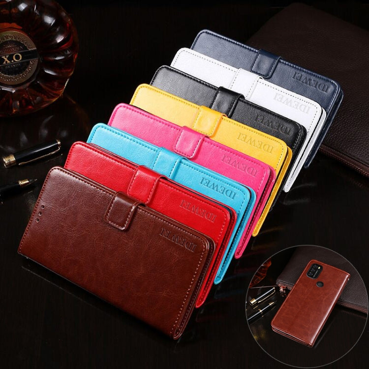 For Blackview A70 idewei Crazy Horse Texture Horizontal Flip Leather Case with Holder & Card Slots & Wallet
