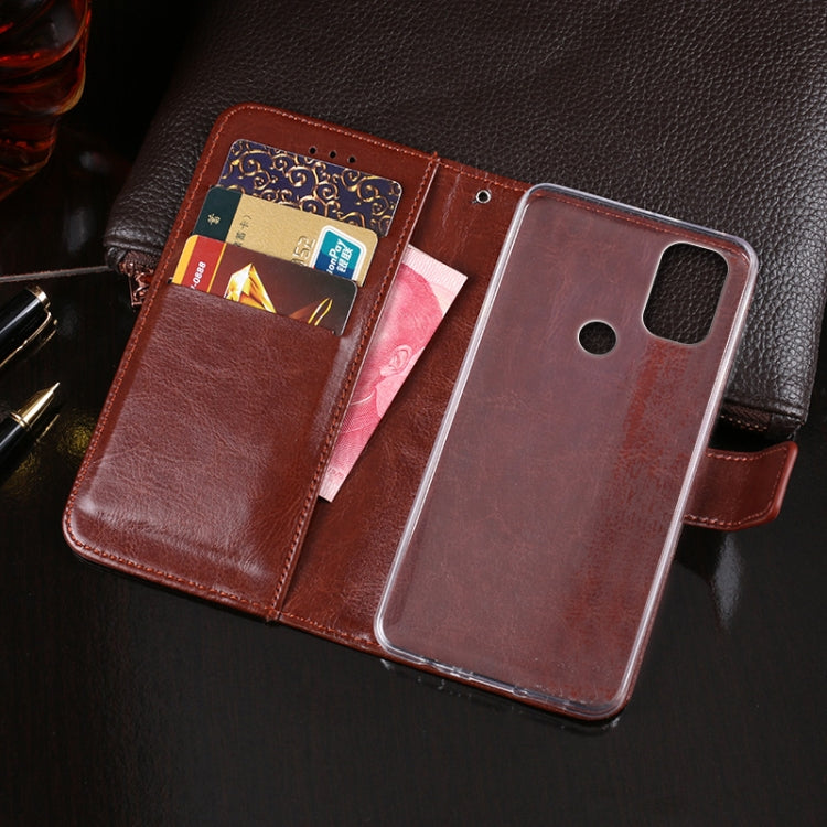 For Blackview A70 idewei Crazy Horse Texture Horizontal Flip Leather Case with Holder & Card Slots & Wallet