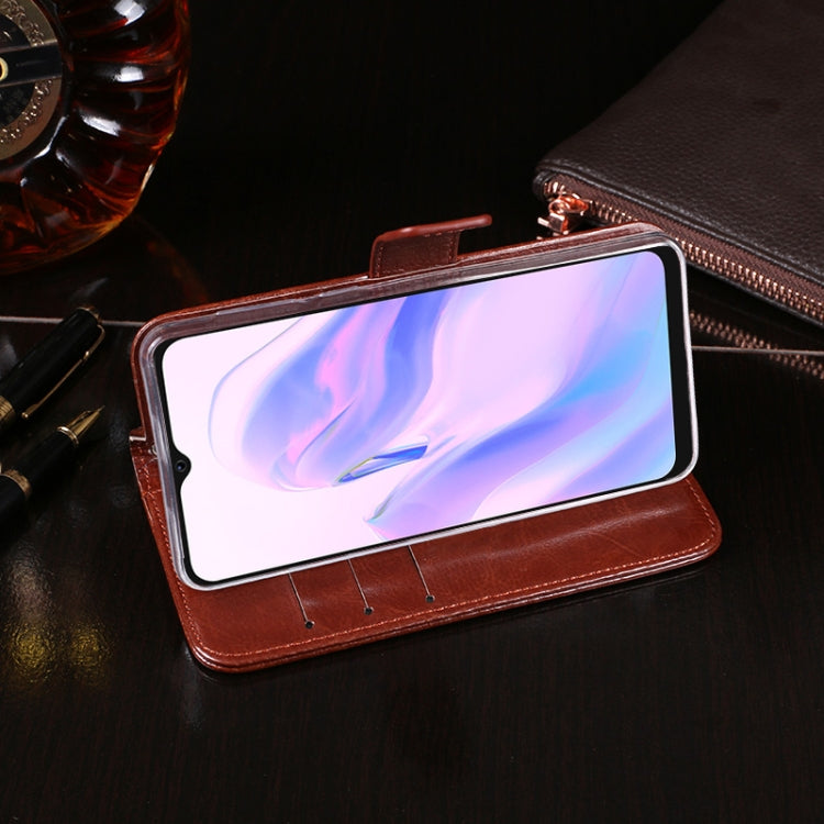 For Blackview A70 idewei Crazy Horse Texture Horizontal Flip Leather Case with Holder & Card Slots & Wallet