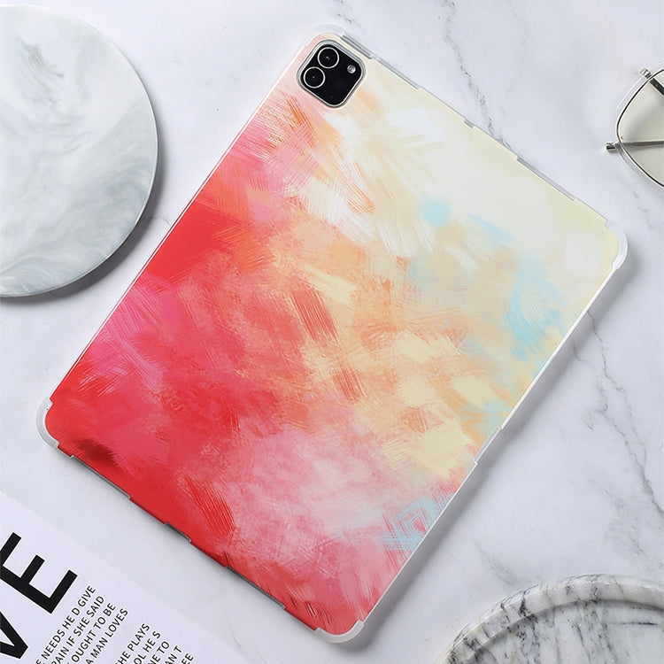 For iPad 10.2 / iPad Pro 10.5 Shockproof IMD + TPU Watercolor Protective Tablet Case