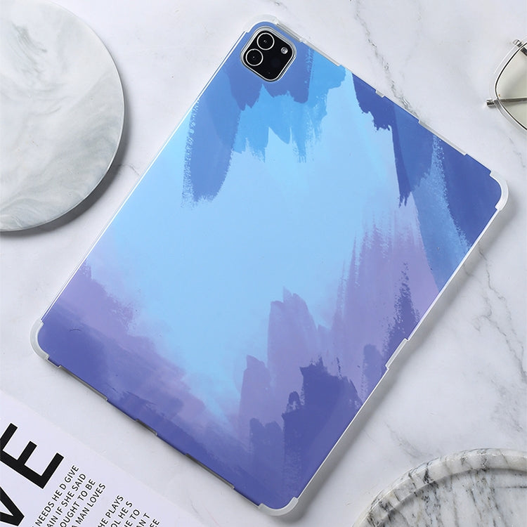 For iPad 10.2 / iPad Pro 10.5 Shockproof IMD + TPU Watercolor Protective Tablet Case