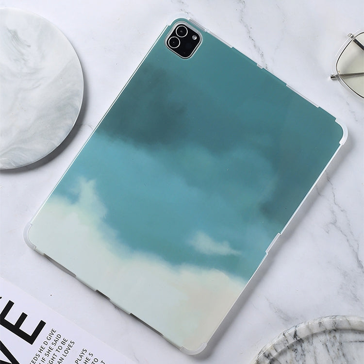 For iPad 10.2 / iPad Pro 10.5 Shockproof IMD + TPU Watercolor Protective Tablet Case