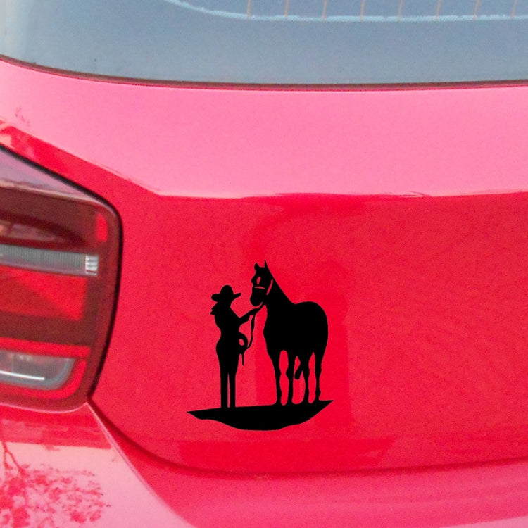 5 PCS Car Waterproof Horse Pattern Sticker(Black)