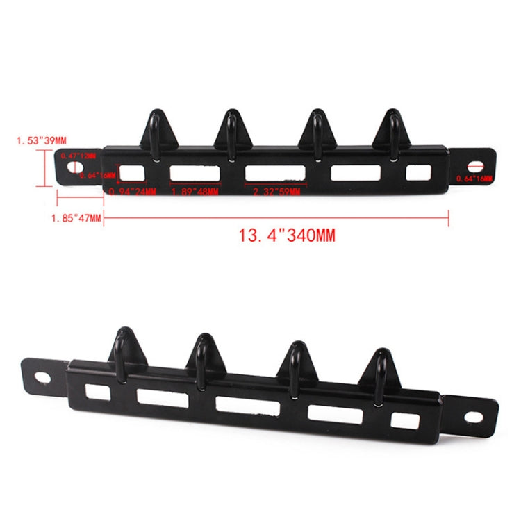 Car Seat Reinforcement Bracket Racing Slide Rail Seat Belt Holder for Toyota 86BRZ(Black)