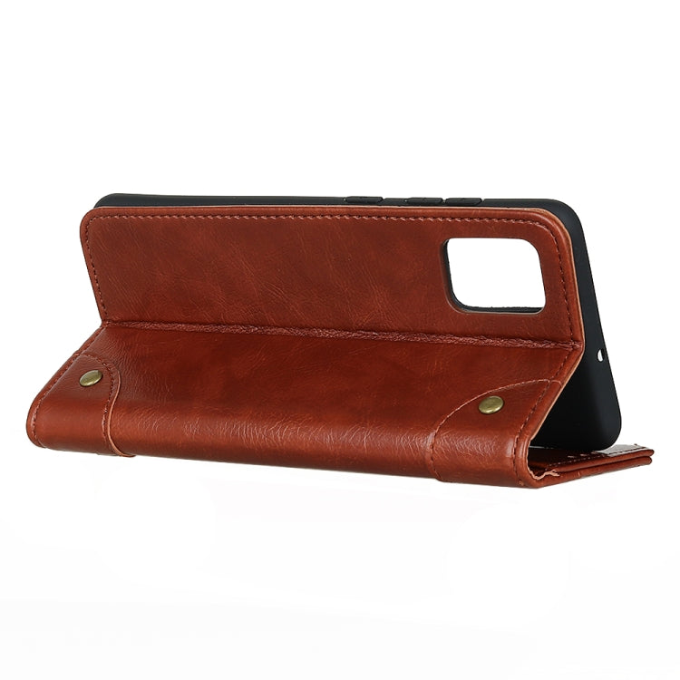 For Xiaomi Redmi Note 10 4G / Note 10s Copper Buckle Nappa Texture Horizontal Flip Leather Case with Holder & Card Slots & Wallet