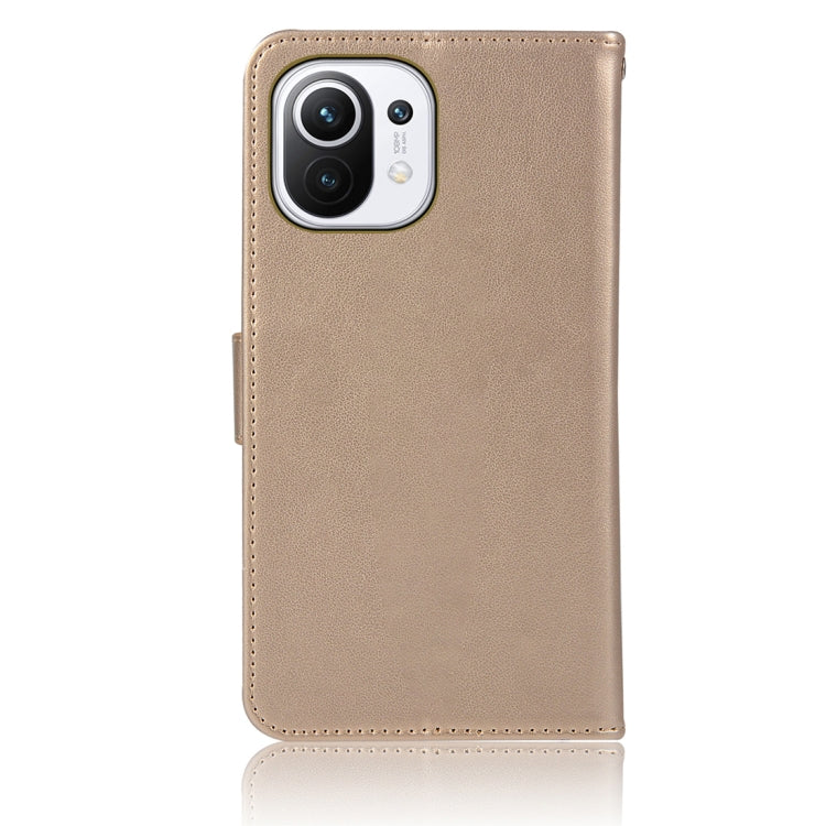 For Xiaomi Mi 11 Wind Chime Owl Embossing Pattern Horizontal Flip Leather Case with Holder & Card Slots & Wallet