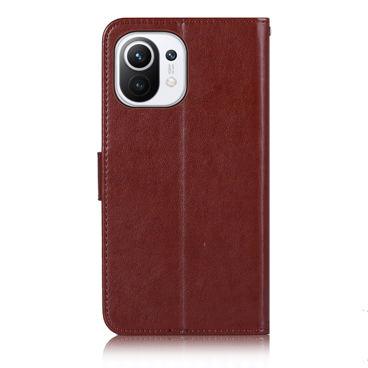 For Xiaomi Mi 11 Wind Chime Owl Embossing Pattern Horizontal Flip Leather Case with Holder & Card Slots & Wallet