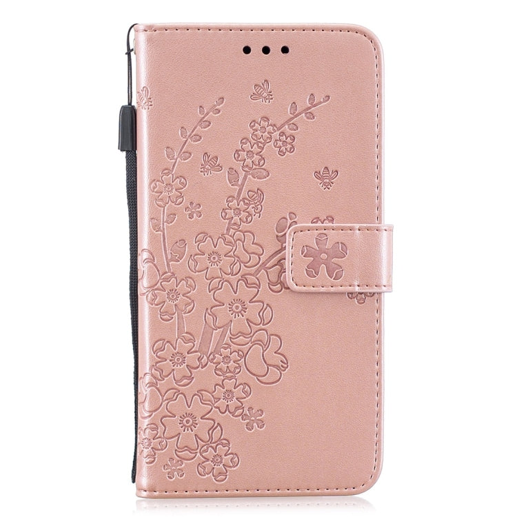 For Xiaomi Redmi Note 7 Plum Flowers Pattern Horizontal Flip Leather Case with Holder & Card Slots & Wallet & Lanyard