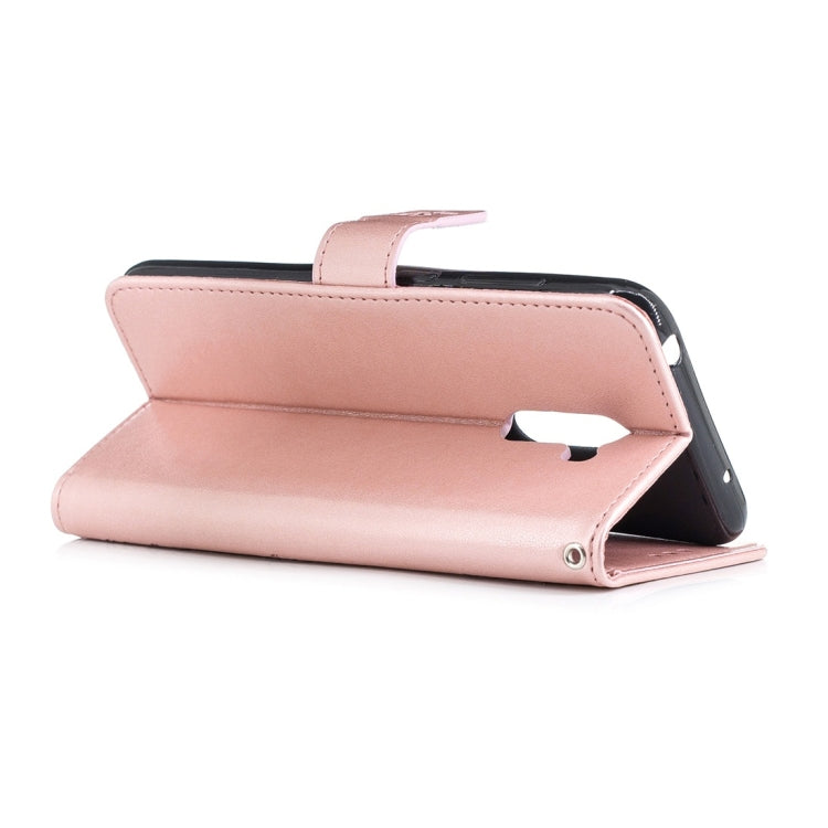 For Xiaomi Pocophone F1 Plum Flowers Pattern Horizontal Flip Leather Case with Holder & Card Slots & Wallet & Lanyard